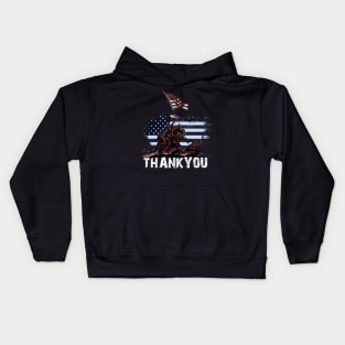 memorial day - thank you Kids Hoodie